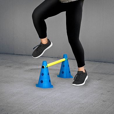 Agility Ladder Equipment with Speed Training Hurdles and Bag (28 Pieces)