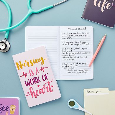 Nurse Notebook Journal - Cute Medical Gift For Nurses, Students, Graduation - Hardcover, 5.5x8.3 In, Aesthetic Design