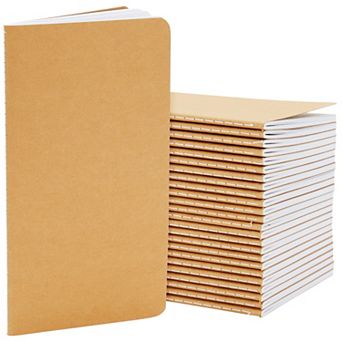 24 Pack Travel Journal Notebooks with 80 Pages, 4x8 In