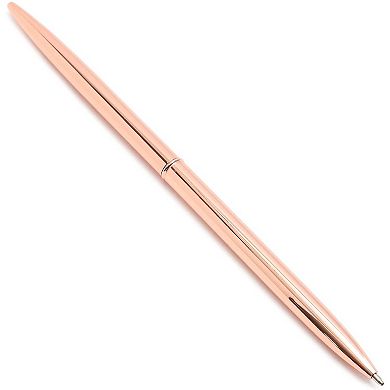 Rose Gold Ballpoint Pen Set (6.4 Inches, 12 Pack)