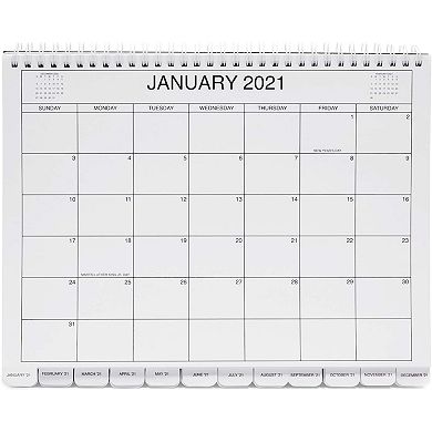 Large 5 Year Monthly Desk Calendar 2021- 2025 for Appointments, Spiral ...