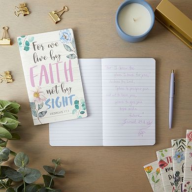 Faith Prayer Journal Notebooks For Women With Quotes (5x8 In, 6 Pack)