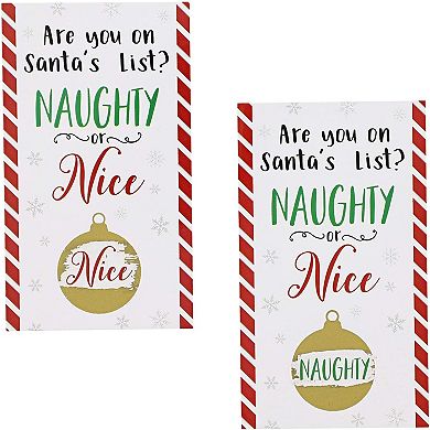 60x Christmas Scratch Off Cards for Adults Xmas Holiday Party Event 2x3.5"