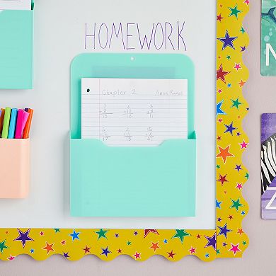 2 Pack Mint Magnetic Wall File Organizer, Storage for Mail, Paper, 10 x 13"