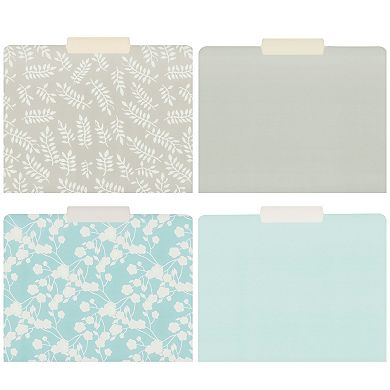 12-Pack Pastel Decorative File Folders for Women, 1/3 Cut Tabs, 11.5x9.5 in