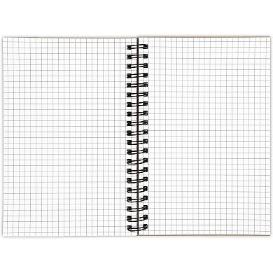 Spiral Bound Graph Paper Notebooks, 50 Sheets A5 Journal (5 X 7 In, 4 ...