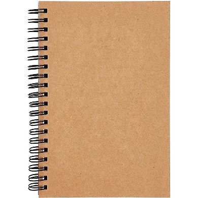 4 Pack Graph Paper Spiral Notebook 5x7", A5 Grid Bound Drawing Sketching Journal