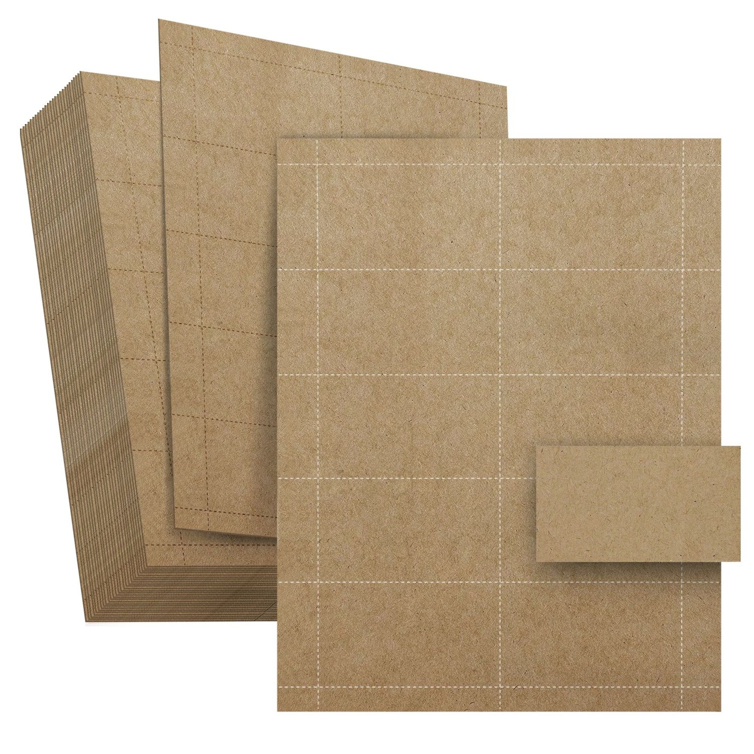 Juvale 200 Pack Corrugated Cardboard Divider Sheets, 4x6 Flat