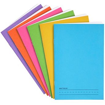 Blank Story Books for Kids, Paperback, Story Lined (6 Colors, 6 Pcs)