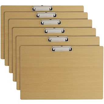6 Pack Extra Large Clipboards in Landscape Layout, Drawing Boards, 19.5x12.5 in