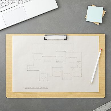 6 Pack Extra Large Clipboards in Landscape Layout, Drawing Boards, 19.5x12.5 in