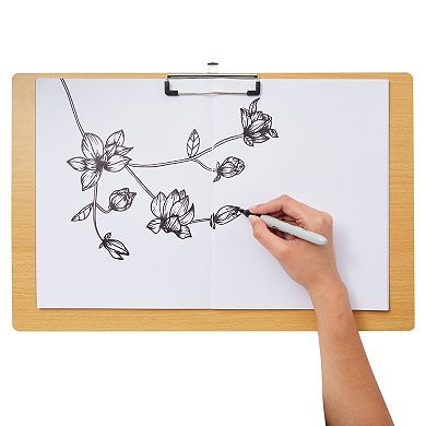 6 Pack Extra Large Clipboards in Landscape Layout, Drawing Boards, 19.5x12.5 in