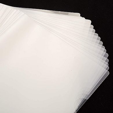 24-Pack Clear Project Protector Folders for Letter Size Documents, 11.4" x 8.9"