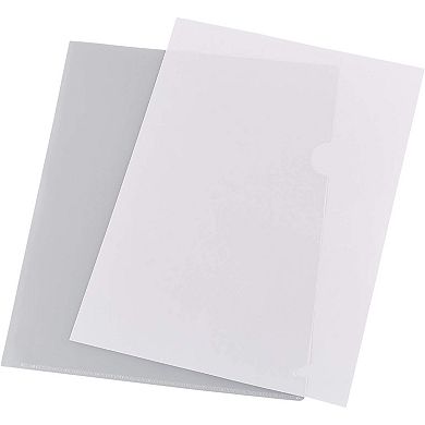 24-Pack Clear Project Protector Folders for Letter Size Documents, 11.4" x 8.9"