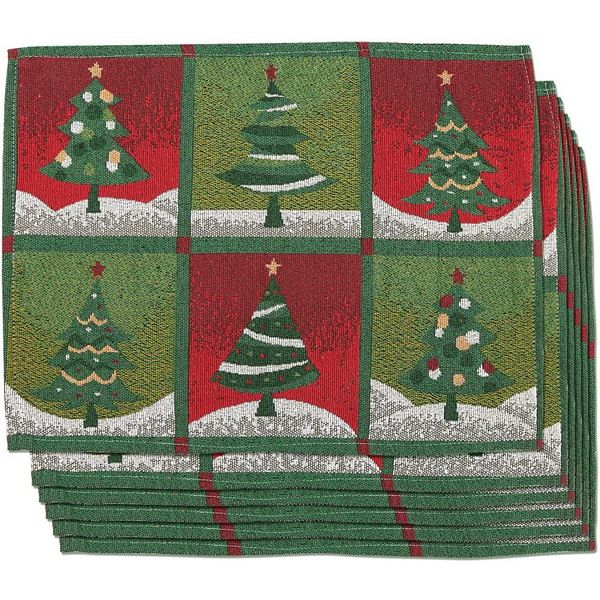 Juvale Pack of 6 Dining Table Placemats Christmas Kitchen Table Mats