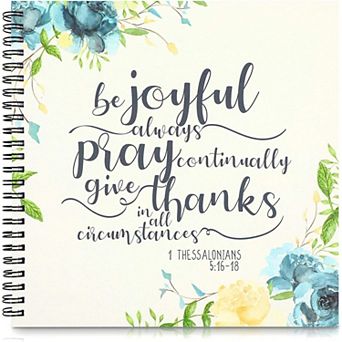Daily Prayer Journal, Spiral Bound Notebook for Women (8.8 x 8.5 Inches)