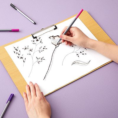 Extra Large Wooden Clipboard 11x17.3, Wood Horizontal Lap Board