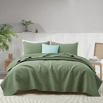 Unikome Ultra Soft Microfiber Reversible Quilted Quilt Set