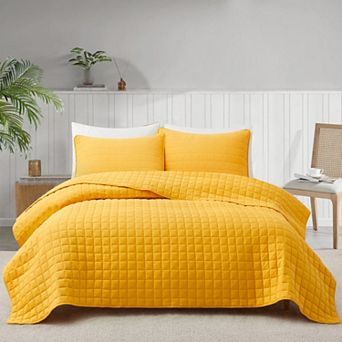 Unikome Ultra Soft Microfiber Reversible Quilted Quilt Set