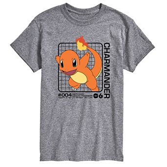 Big & Tall Pokemon Charmander's Stats Graphic Tee