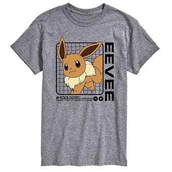Big & Tall Pokemon Eevee's Stats Graphic Tee