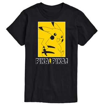 Big & Tall Pokemon Pikachu Outline Drawing Graphic Tee