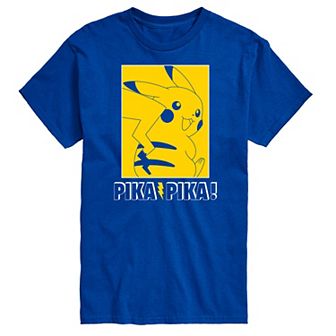 Big & Tall Pokemon Pikachu Outline Drawing Graphic Tee