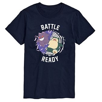 Big & Tall Pokemon Snorlax "Battle Ready" Graphic Tee
