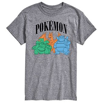 Big & Tall Pokemon Collegiate Group Portrait Graphic Tee