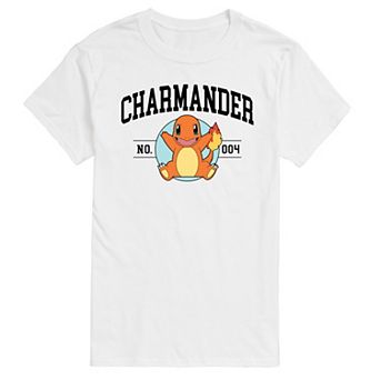 Big & Tall Pokemon Charmander Collegiate Graphic Tee