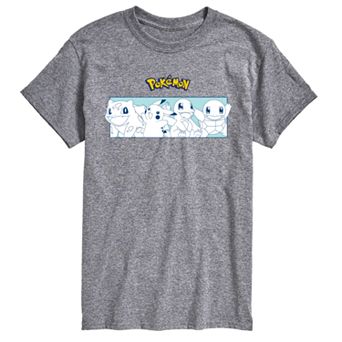 Big & Tall Pokemon Classic Starters Portrait Graphic Tee