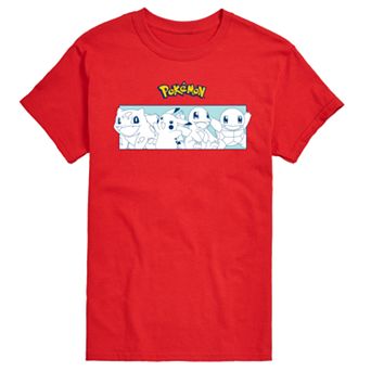 Big & Tall Pokemon Classic Starters Portrait Graphic Tee