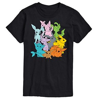 Big & Tall Pokemon Every Eeveelution Graphic Tee