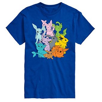 Big & Tall Pokemon Every Eeveelution Graphic Tee