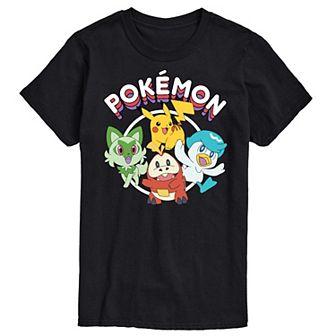 Big & Tall Pokemon Action Portraits Graphic Tee