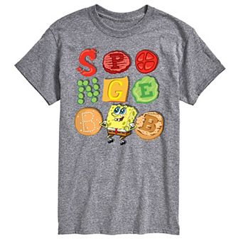 Big & Tall SpongeBob SquarePants Krabby Patty Contents Graphic Tee