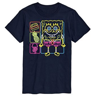 Big & Tall SpongeBob SquarePants Neon Graphic Tee