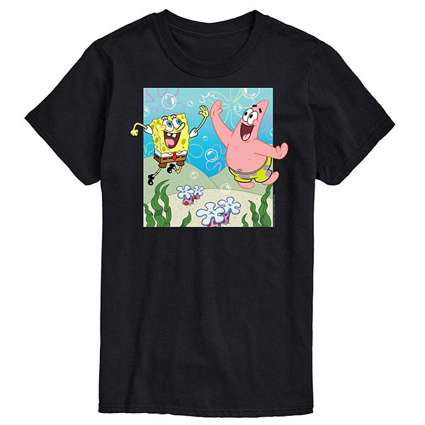 Big & Tall SpongeBob SquarePants High Five With Patrick Graphic Tee