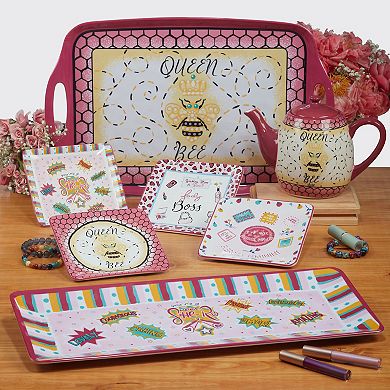 Certified International Lolita Lady Boss 4-pc. Dessert Plate Set