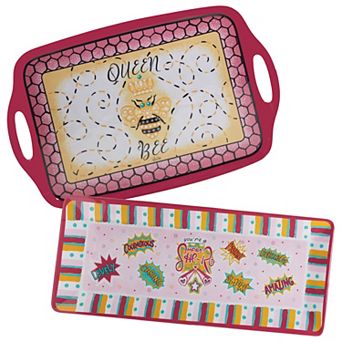 Certified International Lolita Lady Boss 2 pc Melamine Serving Set