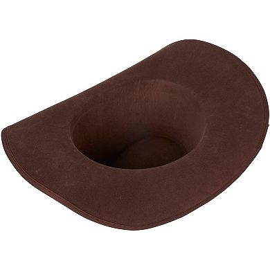 Novelty Felt Cowboy Sheriff's Hat - Fun Party Outfit Costume with Gold Braid for Halloween, Office Parties