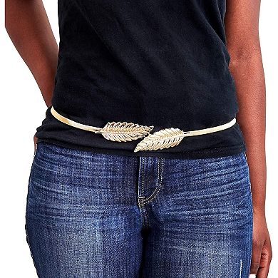 4-pack Stretch Fancy Dress Belts For Women Dresses, Silver And Gold, 27x0.35 In
