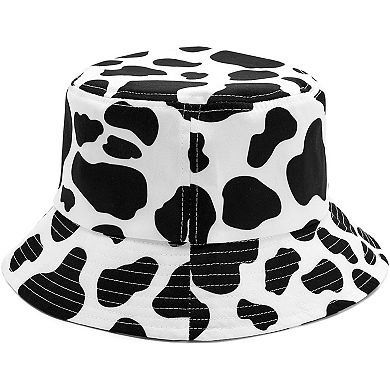 Zodaca Cow Print Bucket Hat for Women and Men (Unisex Adult, One Size)