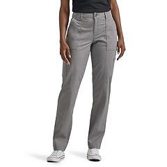 Women's Grey Straight-Leg Pants