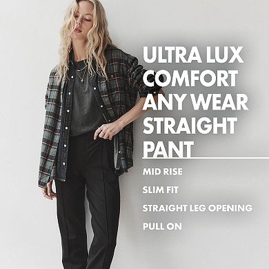 Lee Pantaloni Donna Ultra Lux Comfort - Modello Any Wear Con Spacco Laterale Alla Caviglia - Grigio HD, Taglia 52