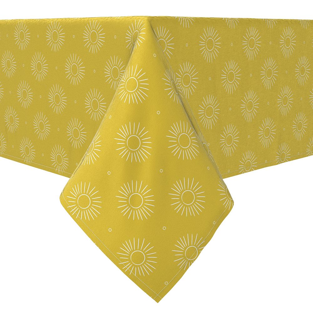 Rectangular Tablecloth, 100% Cotton, Modern Sunrise