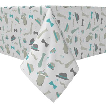 Rectangular Tablecloth, 100% Cotton, Mr. Little Man