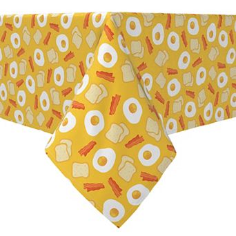 Rectangular Tablecloth, 100% Cotton, Morning Breakfast