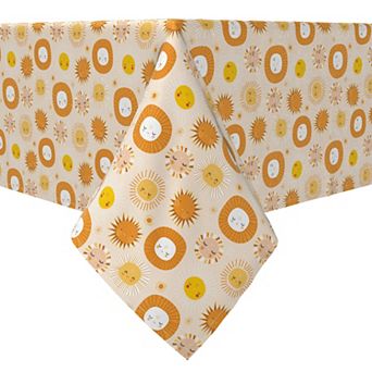 Rectangular Tablecloth, 100% Cotton, Sunshine Smiles