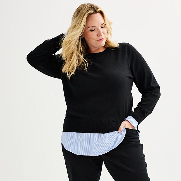 Croft and barrow plus size sweaters best sale